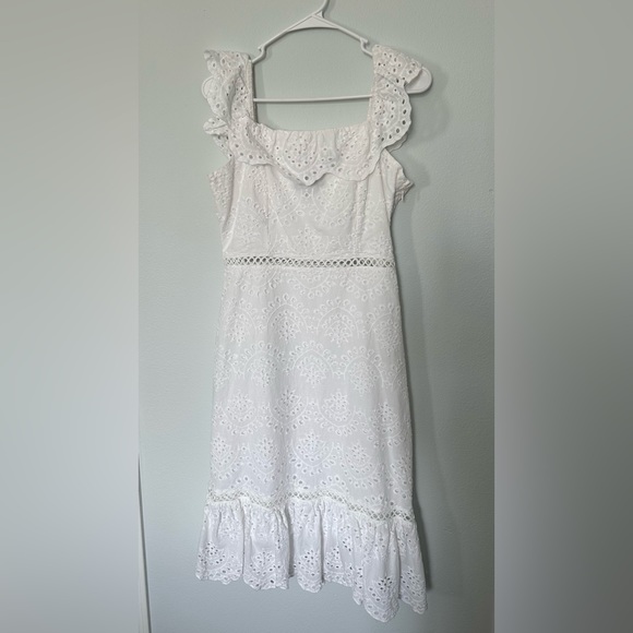 Sam Edelman Ruffle Eyelet Dress - Picture 4 of 7